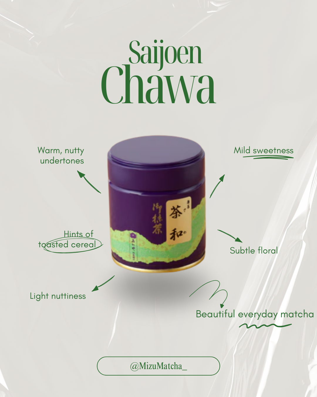 Matcha Chawa | Saijoen | 100g Bag