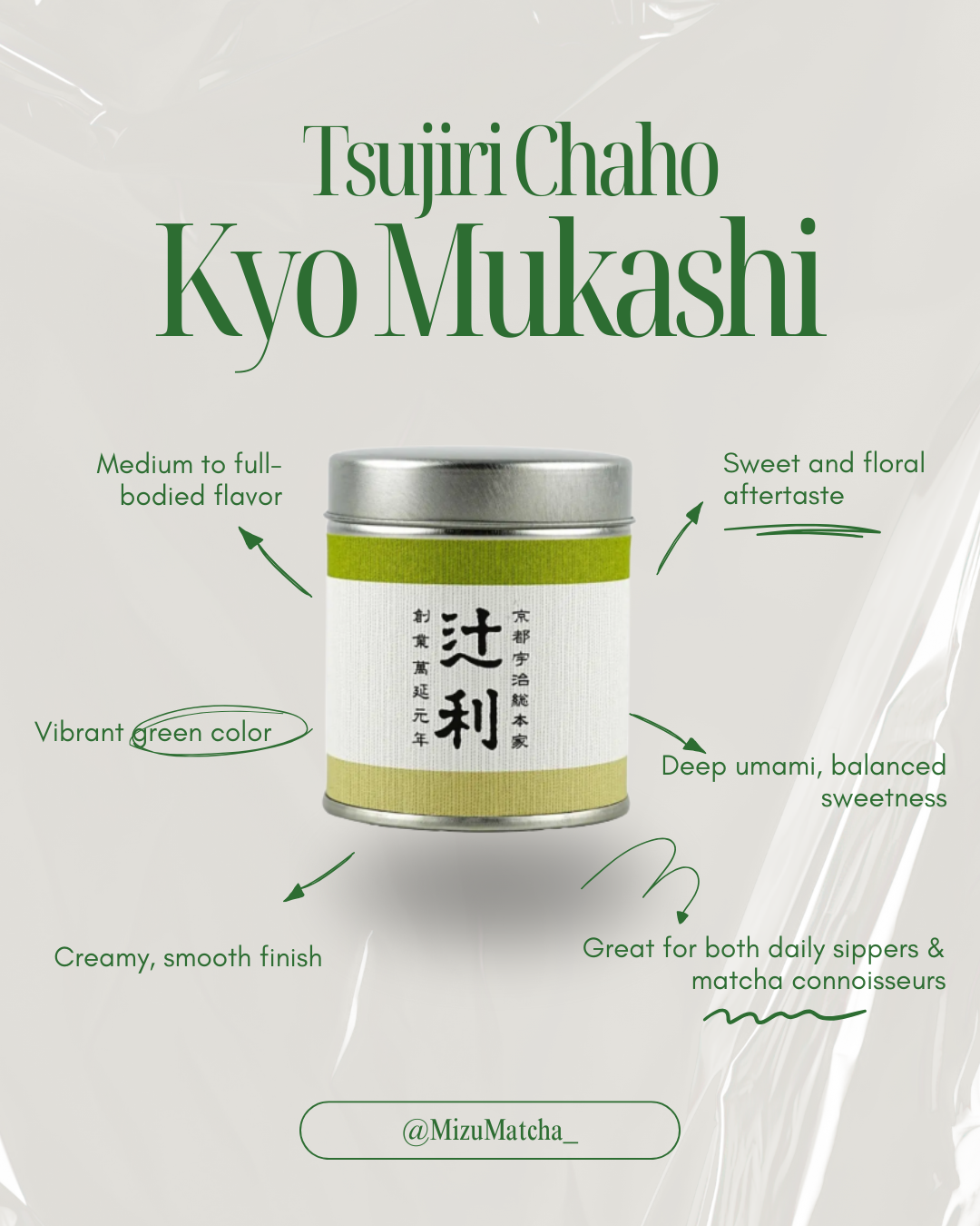 Matcha Kyo Mukashi | Tsujiri | 30g Tin