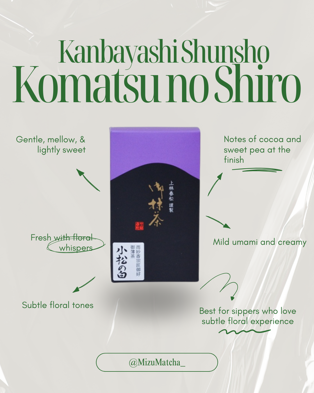 Matcha Komatsu no Shiro| Kanbayashi Shunsho | 40g Box