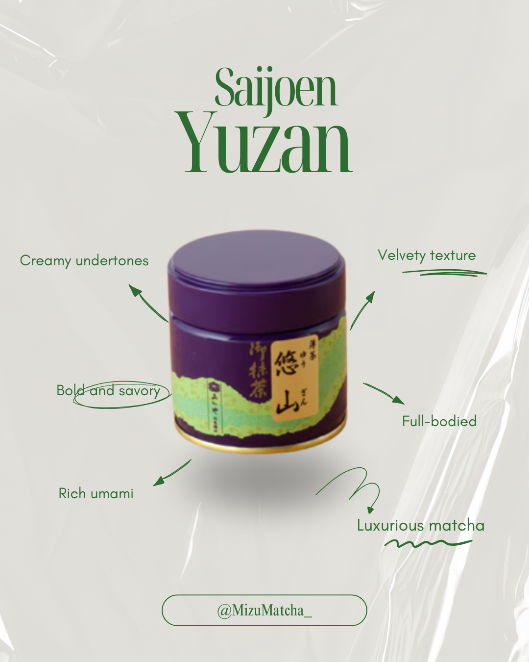Matcha Yuzan | Saijoen | 100g Bag